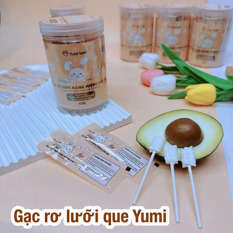 Gạc rơ lưỡi cho bé Yumi Bear YM08-4
