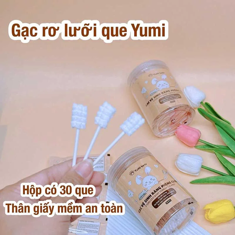 Gạc rơ lưỡi cho bé Yumi Bear YM08-2