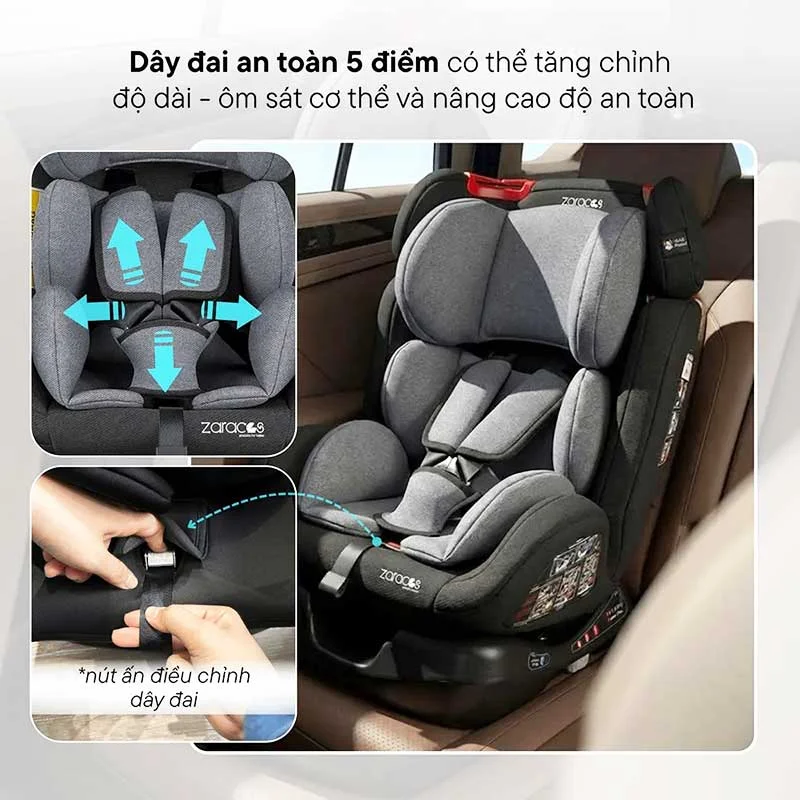 Ghế ngồi ô tô Zaracos Aroma 7196 ISOFIX-2