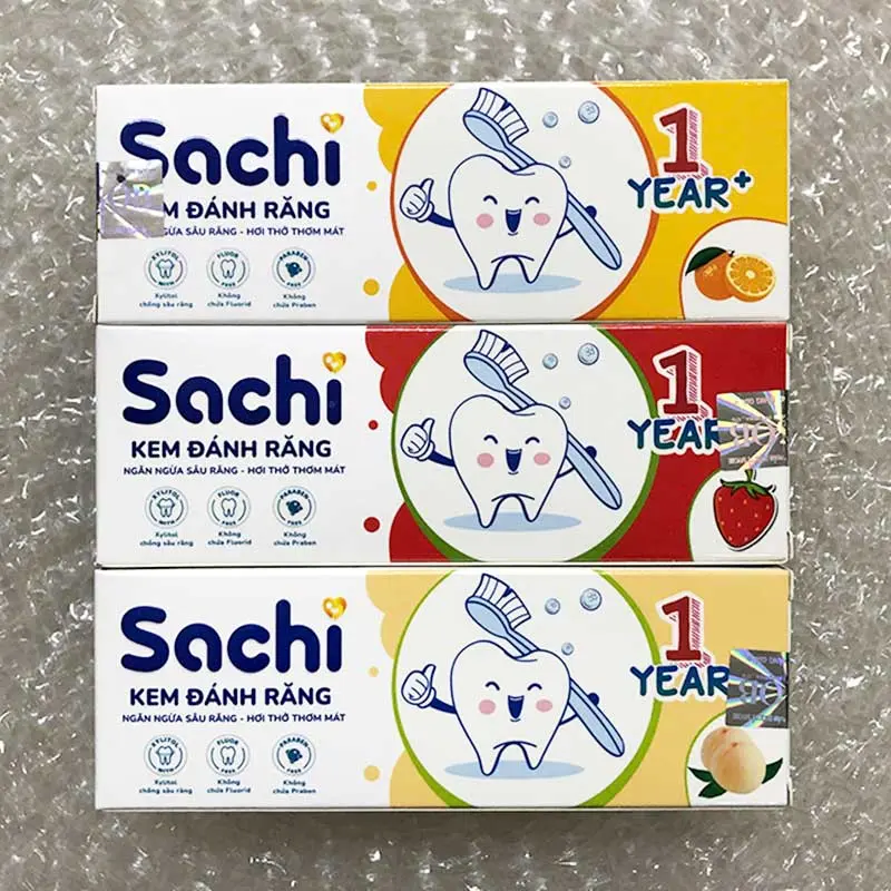 Kem đánh răng trẻ em Sachi 60g1