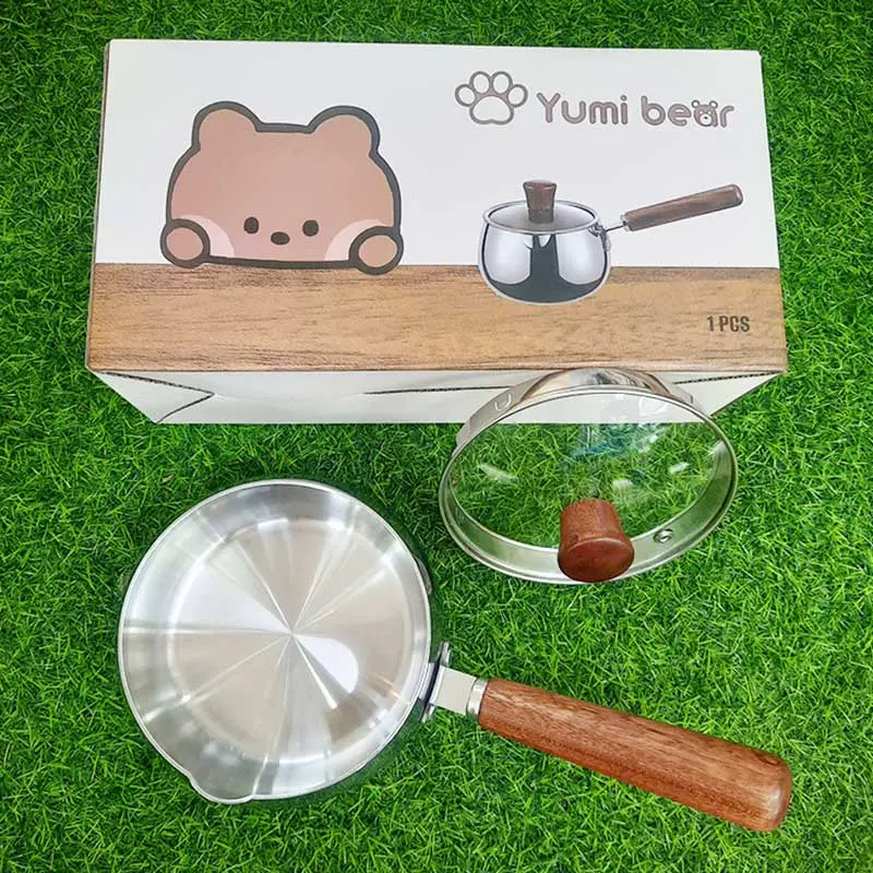 Nồi nấu bột cho bé Yumi Bear size 14cm-1
