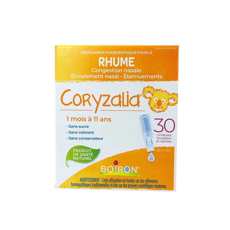 Nước muối sinh lý Coryzalia Boiron cho trẻ từ 1 tháng tuổi