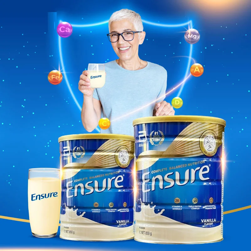 Sữa Ensure Úc nguồn dinh dưỡng tuyệt vời cho người già