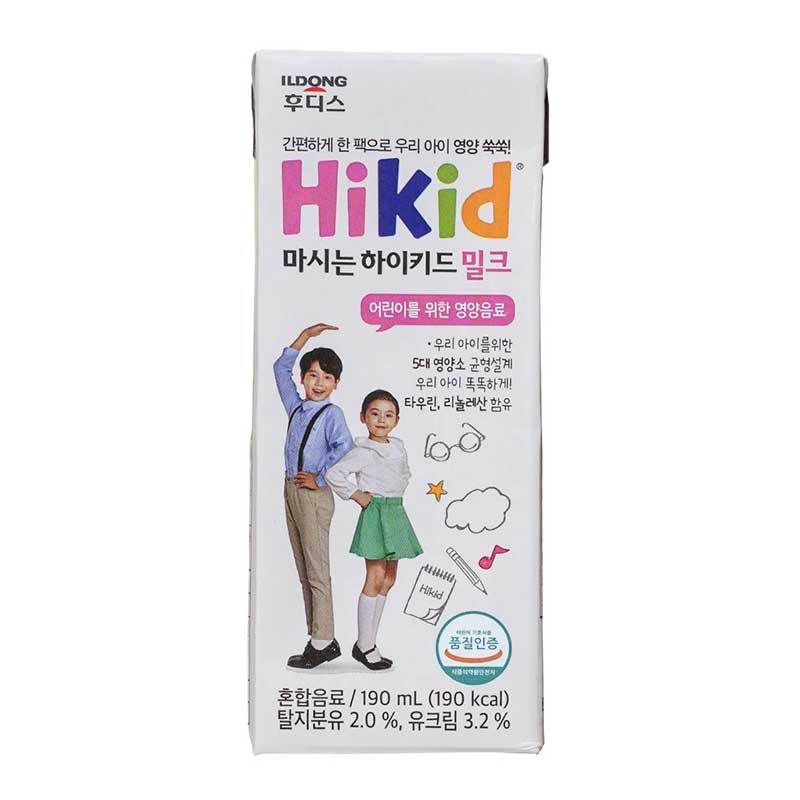 Sữa Hikid pha sẵn 190ml dành cho bé từ 1-9 tuổi