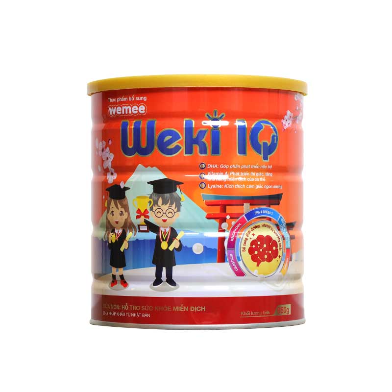 Sữa non trí não Weki IQ 650gr cho trẻ 3-18 tuổi CHÍNH HÃNG