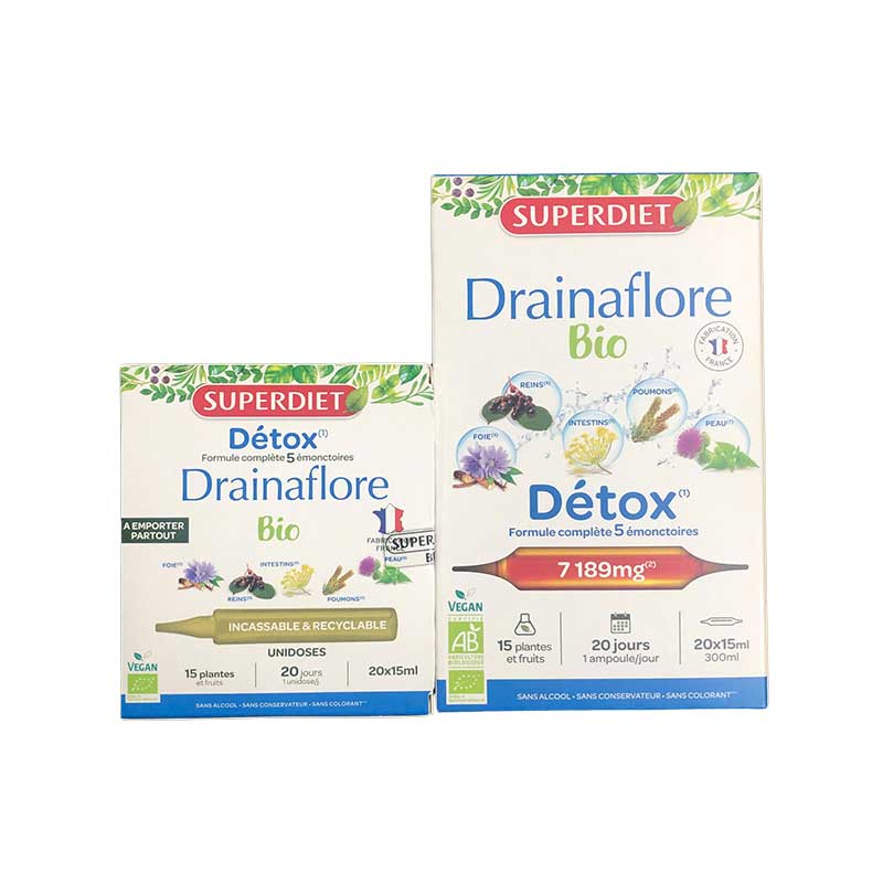 Thực phẩm Drainaflore Bio Detox thải độc gan, thanh lọc cơ thể