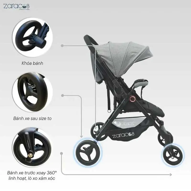  Xe đẩy 2 chiều Zaracos Suber 2976-3