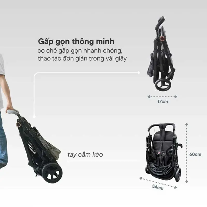  Xe đẩy 2 chiều Zaracos Suber 2976-2