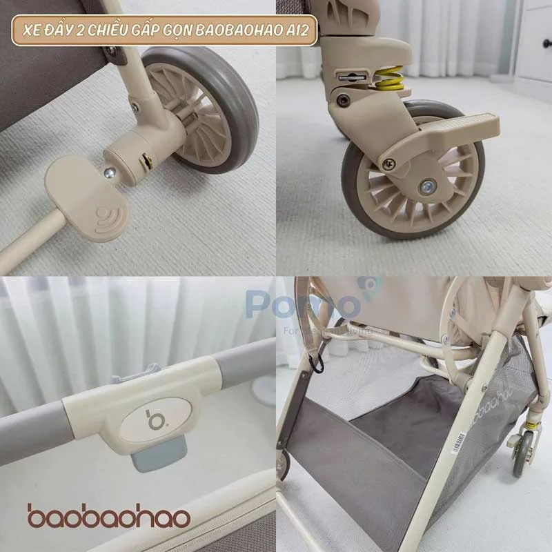 Xe đẩy Baobaohao A12 gấp gọn-2