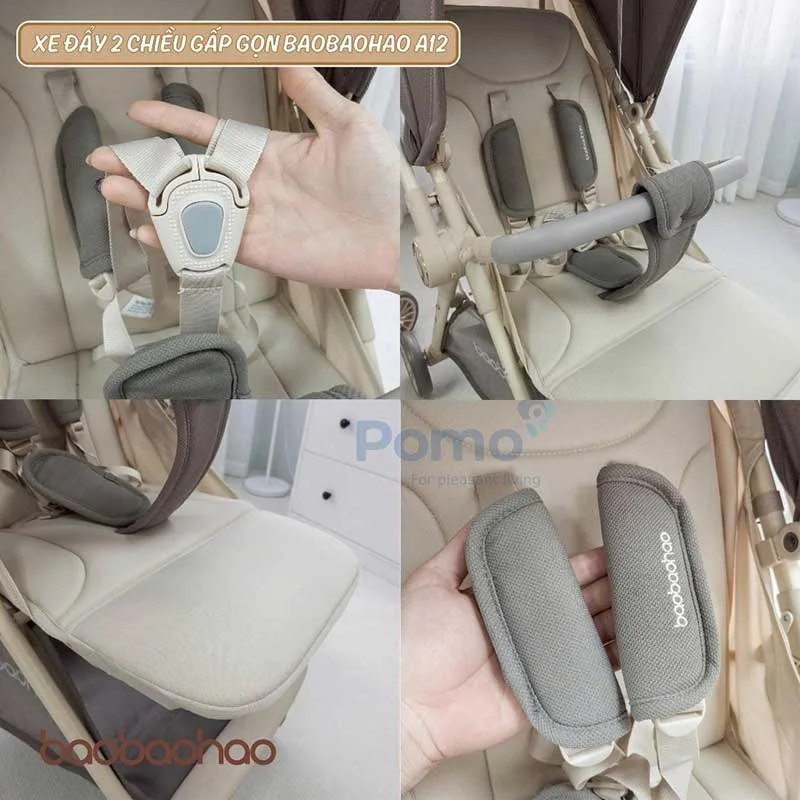 Xe đẩy Baobaohao A12 gấp gọn-3