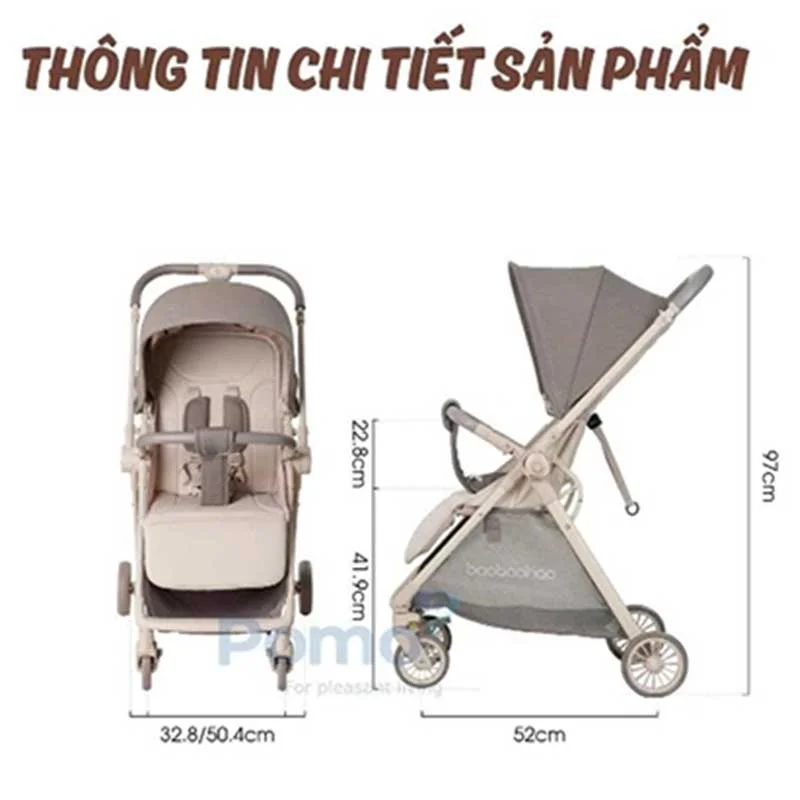 Xe đẩy Baobaohao A12 gấp gọn-4