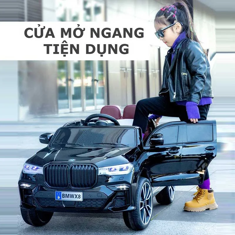 Xe ô tô điện cho bé BMW X8 ghế da-4