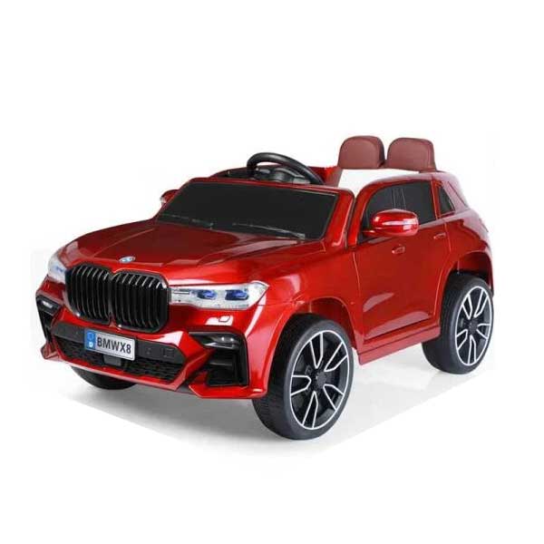 Xe ô tô điện cho bé BMW X8 ghế da, bánh cao su, 4 động cơ mạnh mẽ [HÀNG BẢN QUYỀN]