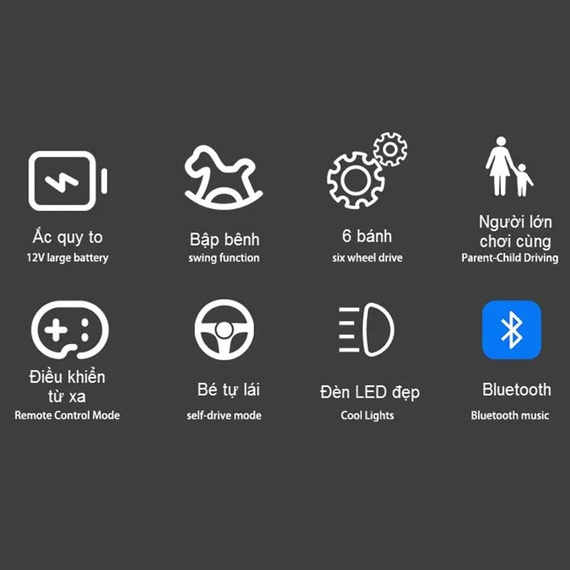 Xe ô tô điện cho bé Mercedes G63 SMT-778 ghế da-8