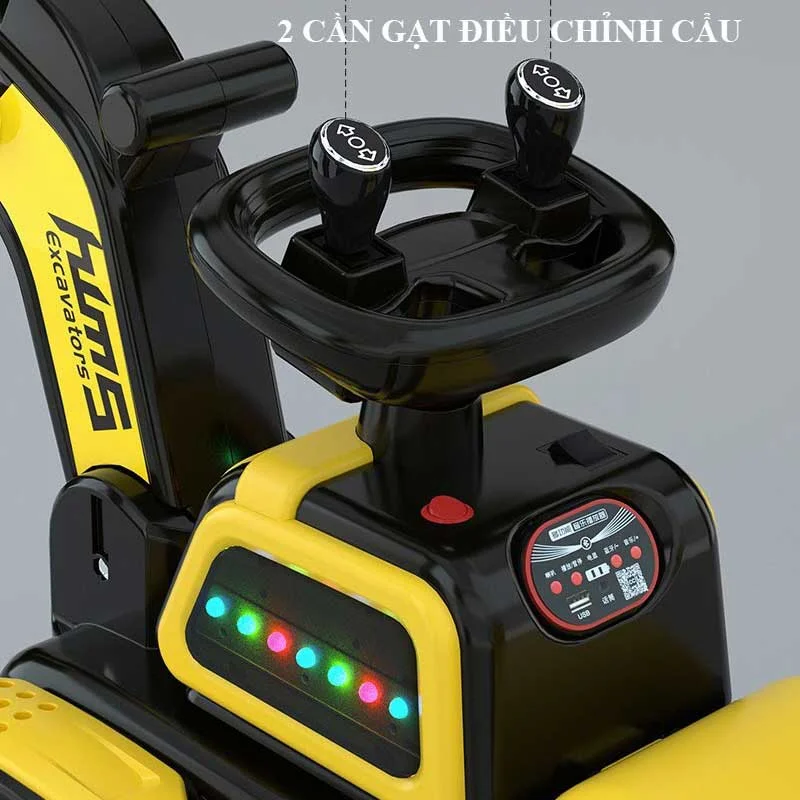 Xe ô tô điện máy múc trẻ em K5-518-2