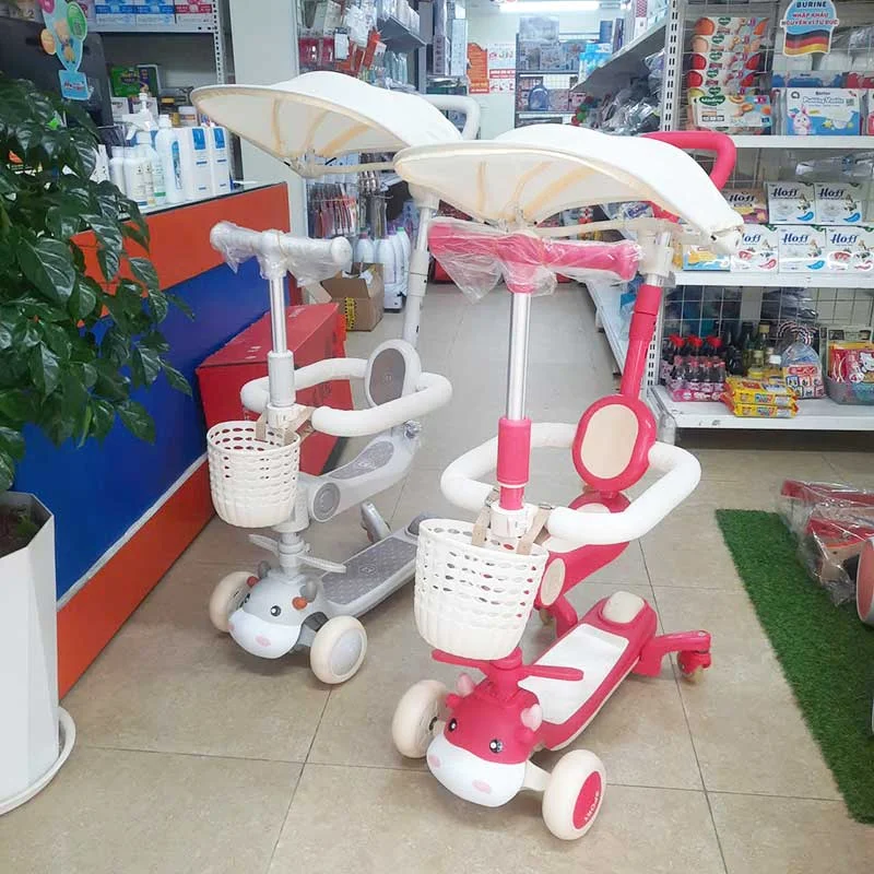 Xe trượt scooter kiêm xe đẩy-1